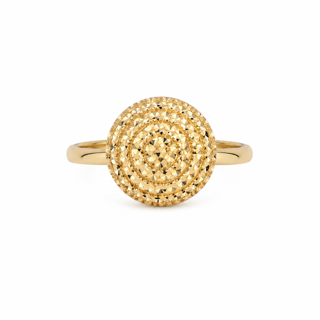 IMPERA Radiant Circle Ring – 10K Gold