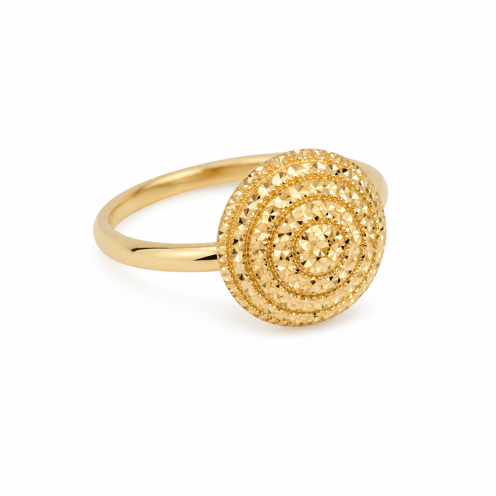 IMPERA Radiant Circle Ring – 10K Gold