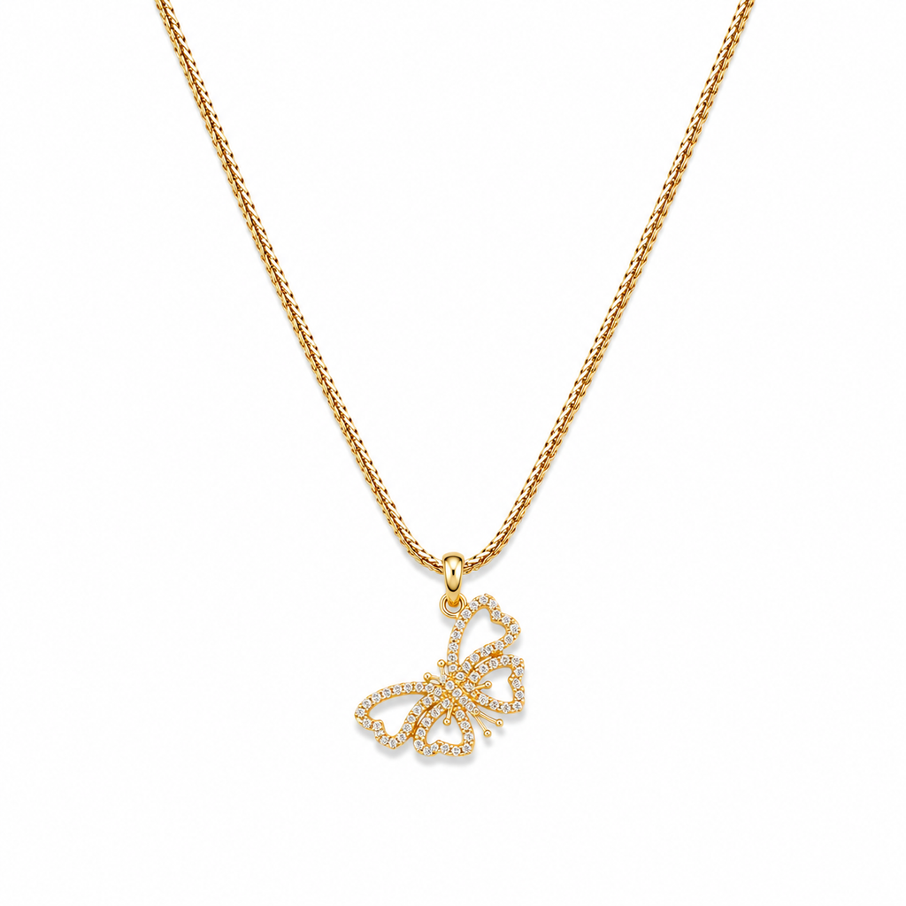 IMPERA Butterfly Necklace – 10K Gold