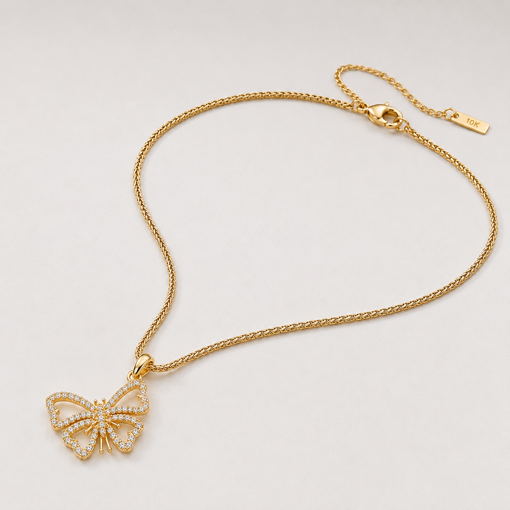 IMPERA Butterfly Necklace – 10K Gold