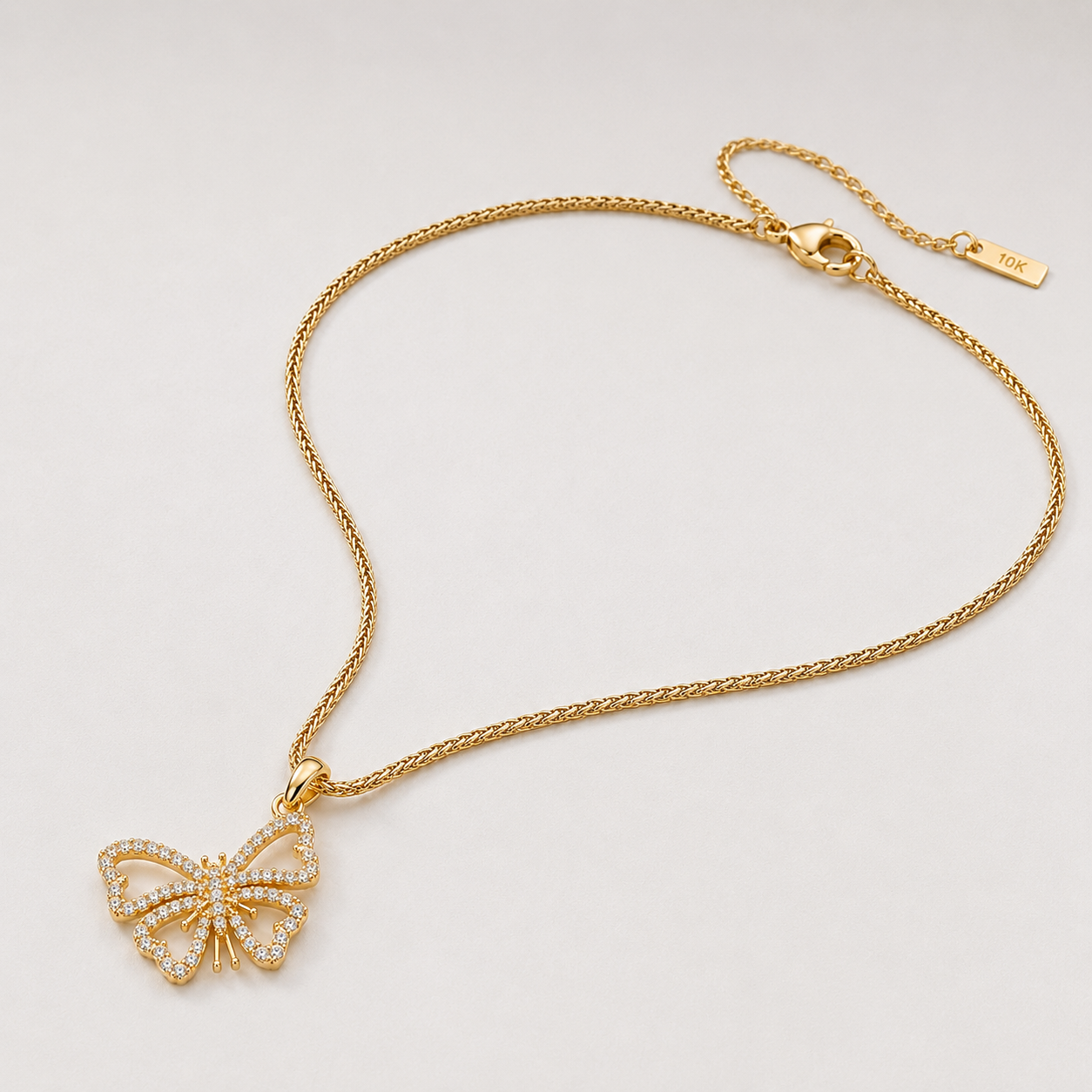 IMPERA Butterfly Necklace – 10K Gold