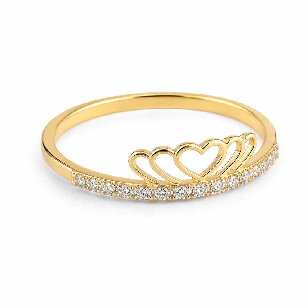 IMPERA Triple Heart Ring – 10K Gold