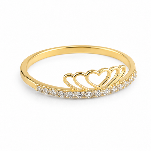 IMPERA Triple Heart Ring – 10K Gold