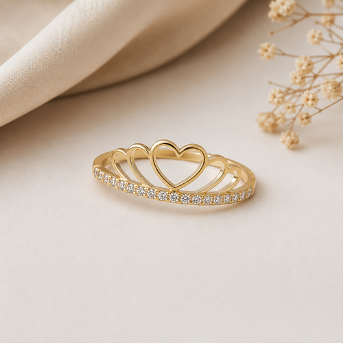 IMPERA Triple Heart Ring – 10K Gold
